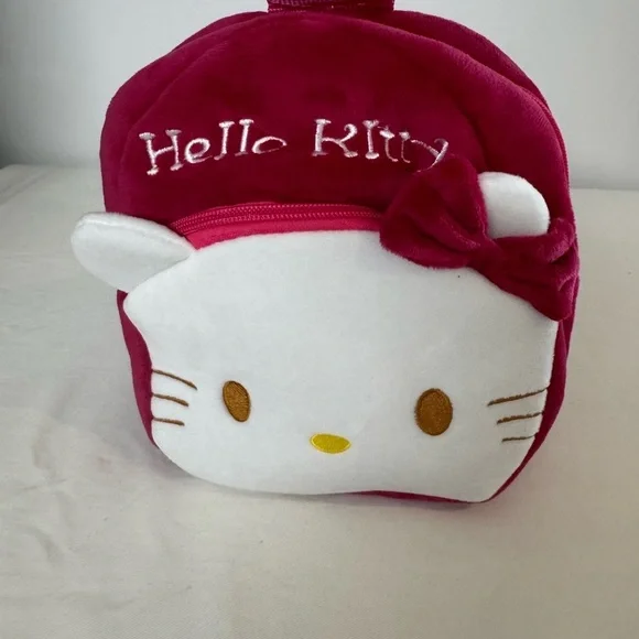 Hello Kitty Pink Backpack For Kids Lightweight Durable Plush Backpack - Picture 3 of 6